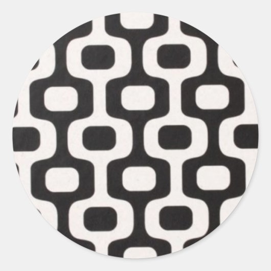 Sticker Rond Ipanema Leblon trottoir Rio Brasil (Devant)