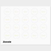 Sticker Rond iPhone / coque ipad (Feuille)