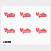 Sticker Rond iPhone / iPad fodral (Feuille)