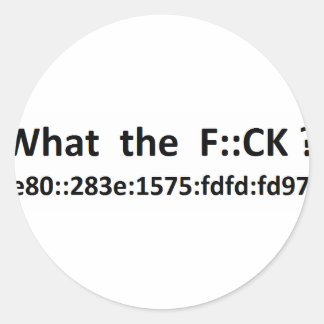 Sticker Rond ipv6