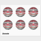 Sticker Rond Irak Autriche Irakien Arbre (Feuille)