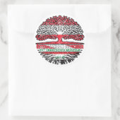Sticker Rond Irak Autriche Irakien Arbre (Sac)