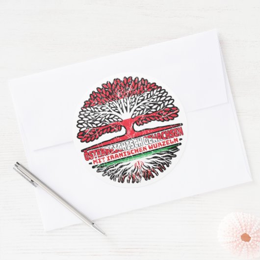 Sticker Rond Iran (Enveloppe)