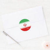Sticker Rond Iran et les patriotes du drapeau iranien, vacances (Enveloppe)