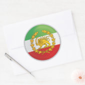Sticker Rond Iran Royaume des Lions Perse Pahlevi (Enveloppe)