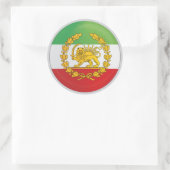 Sticker Rond Iran Royaume des Lions Perse Pahlevi (Sac)