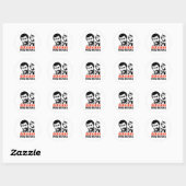 STICKER ROND IRANIENS POUR OBAMA (Feuille)
