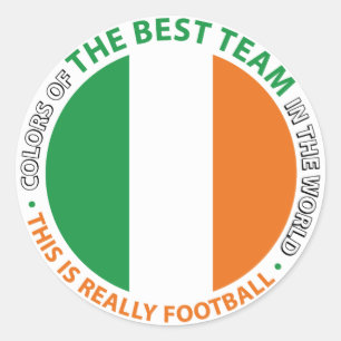 Sticker Rond Ireland Irlande Art Shield
