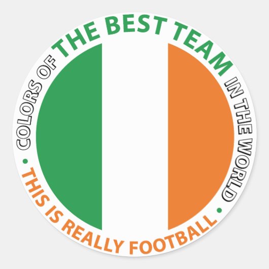 Sticker Rond Ireland Irlande Art Shield (Devant)