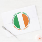 Sticker Rond Ireland Irlande Art Shield (Enveloppe)