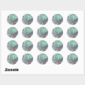 Sticker Rond Iridescent Beautiful (Feuille)