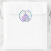 Sticker Rond Iridescente Diamond Sparkle Glam Quinceañera (Sac)