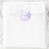 Sticker Rond Iridescente professionnelle moderne minimaliste (Sac)