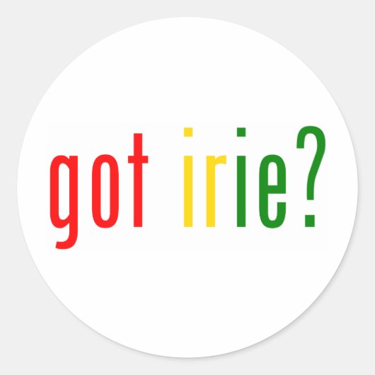 Sticker Rond irie obtenu ? (Devant)