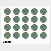 Sticker Rond Iris Vincent van Gogh (Feuille)