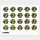 STICKER ROND IRISES EN TOSCANE (Feuille)