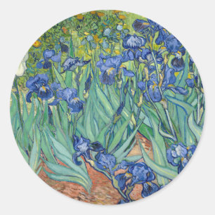 Sticker Rond Irises   Vincent van Gogh