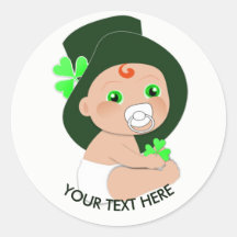 Irish Baby Leprechaun Shamrock chanceux Personnali