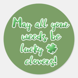 Sticker Rond Irish Blessing pour un Amoureux des jardins !