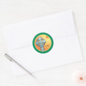 Sticker Rond Irish Blessings Cross Personnalisé (Enveloppe)