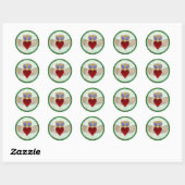 Sticker Rond Irish Claddagh (Feuille)