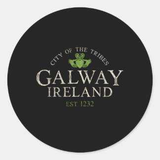 Sticker Rond Irish Claddagh Galway Irlande