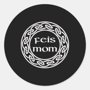 Sticker Rond Irish Dancing Gift Graphic - Love My Feis Mom