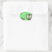 Sticker Rond Irish Leprechaun (Sac)