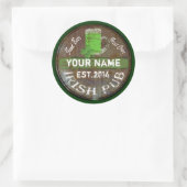 Sticker Rond Irish pub (Sac)