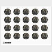 Sticker Rond Irish Sheepdog 2014-0808 (Feuille)