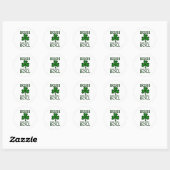 Sticker Rond Irish That's How I roll (Feuille)