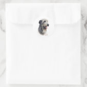 Sticker Rond Irish Wolfhound (Sac)