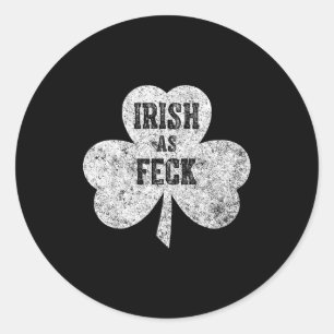 Sticker Rond Irlandais comme la fête Saint Patrick Gif