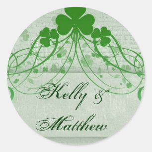 Sticker Rond Irlandais élégant