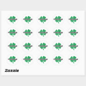 Sticker Rond Irlandais Feckin Eejit (Feuille)