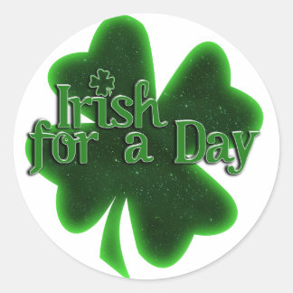 Sticker Rond Irlandais pour une journée St. Patrick's Day