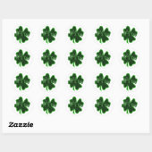Sticker Rond Irlandais pour une journée St. Patrick's Day (Feuille)