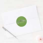 Sticker Rond Irlandais - Trouble d'attitude (Enveloppe)
