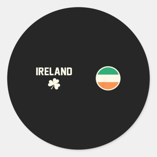 Sticker Rond Irlande (Devant)