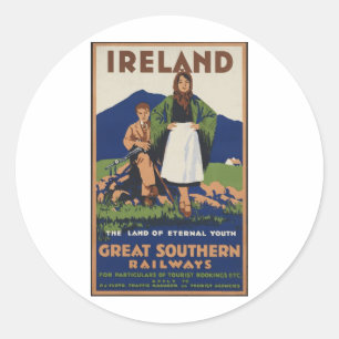 Sticker Rond Irlande