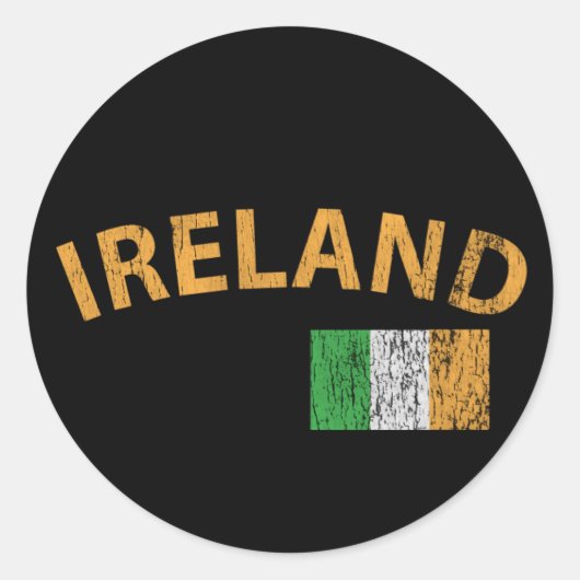 Sticker Rond Irlande (Devant)