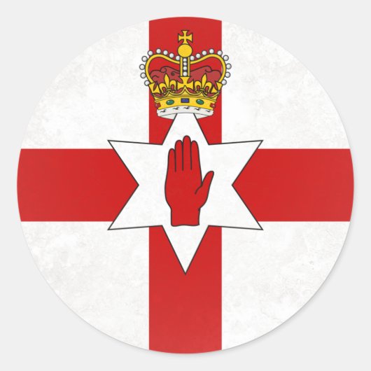 Sticker Rond Irlande du Nord (Devant)