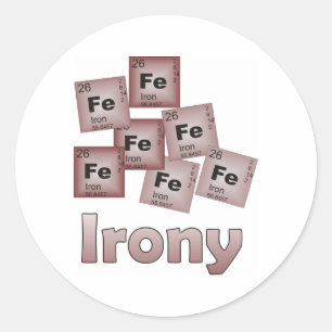 Sticker Rond Ironie