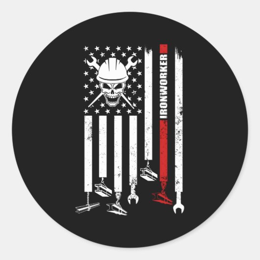 Sticker Rond Ironworker (Devant)