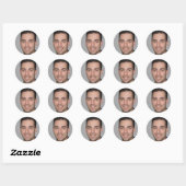 Sticker Rond Irradier d'amour (Feuille)