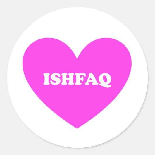 Sticker Rond Ishfaq (Devant)