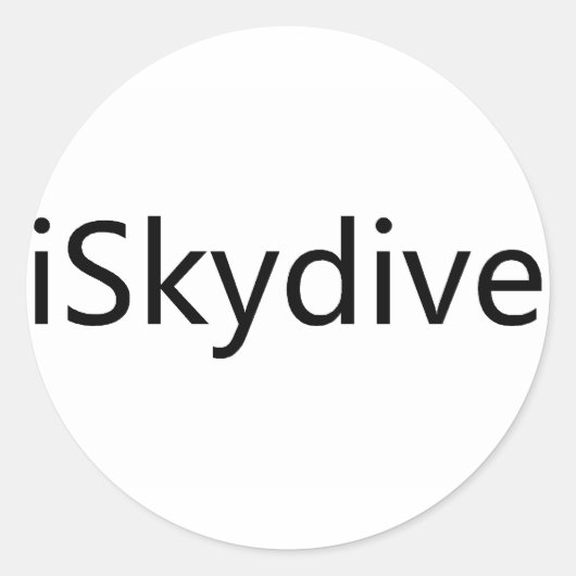 Sticker Rond iSkydive (Devant)