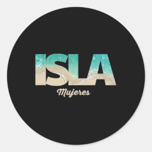 Sticker Rond Isla Mujeres Mexique