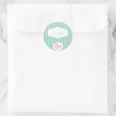Sticker Rond Islam Aqeeqah musulman poussette buggy buggy (Sac)
