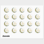 Sticker Rond Islamique  (Feuille)